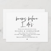 私が行う前に醸造，のリハ結婚ーサルディナー 招待状 (正面/裏面)