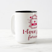 私が行う ツートーンマグカップ (正面左)