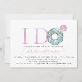 私が行う | ドーナツテーマブライダルシャワー招待 招待状 (正面)