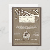 私が行う | バーベキュー | 婚約ファッションド インビテーションポストカード (正面/裏面)