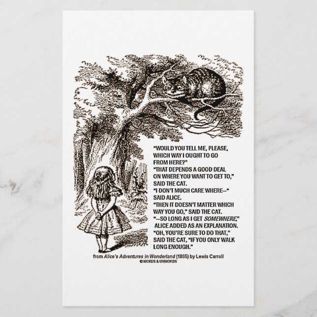 私が行くべきワンダーランド引用文 (正面)