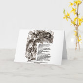 私が行くべきワンダーランド引用文 カード (黄色い花)