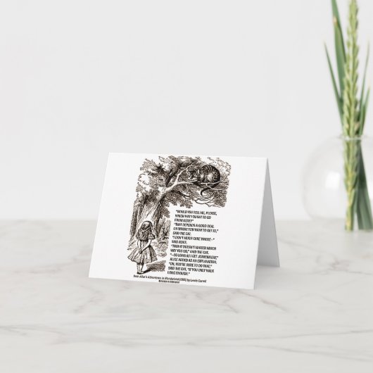 私が行くべきワンダーランド引用文 カード (正面)