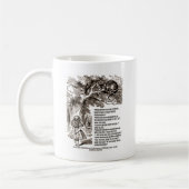 私が行くべきワンダーランド引用文 コーヒーマグカップ (左)