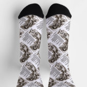 私が行くべきワンダーランド引用文 ソックス (上部)