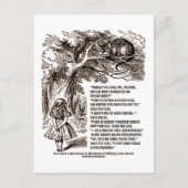 私が行くべきワンダーランド引用文 ポストカード (正面)