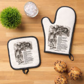 私が行くべきワンダーランド引用文 鍋つかみ&鍋敷きセット (トップダウン)