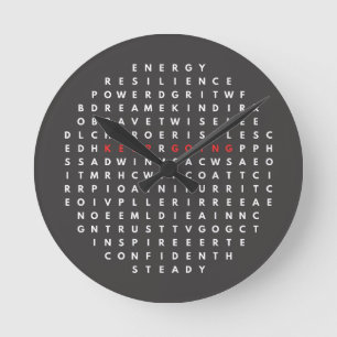 私が行く保言葉- Word Quest Circle ラウンド壁時計