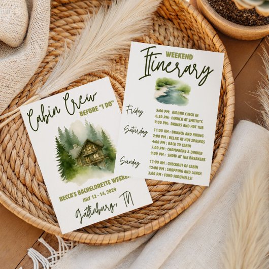 私が行く前にキャビン・クルー!週末のバチェロレッテ 招待状