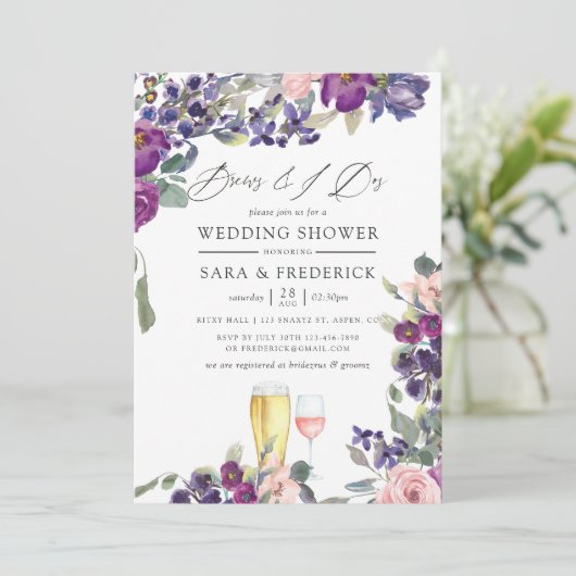 私が行く前に紫と梅のフローラが生える 招待状 (スタンド正面)