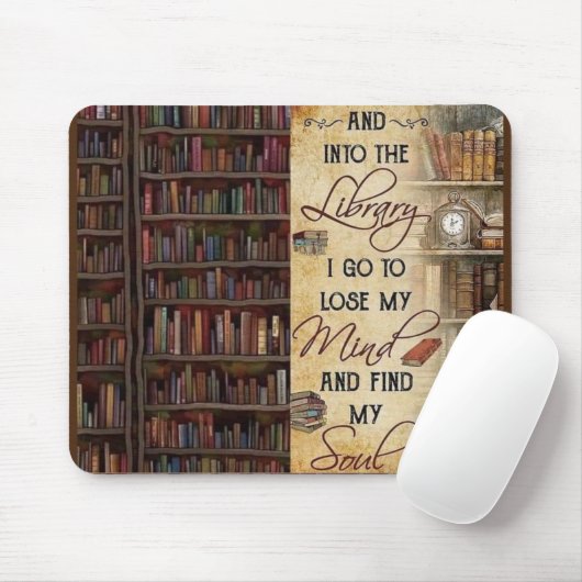 私が行く図書館 マウスパッド (マウス)