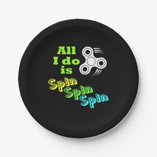 私が行っているのはスピンフィジェット編集ボックス ペーパープレート (正面)