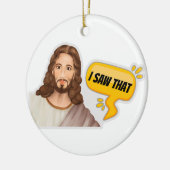 私が見たイエス セラミックオーナメント (左)