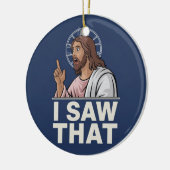 私が見たイエス セラミックオーナメント (左)
