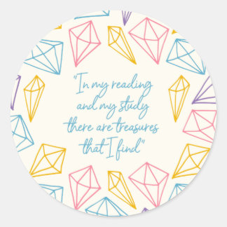 「私が見つけた宝物」 ラウンドシール