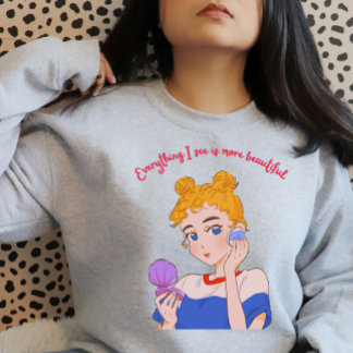 私が見るすべてがより美しい – トレンディー美容 トライブレンドＴシャツ