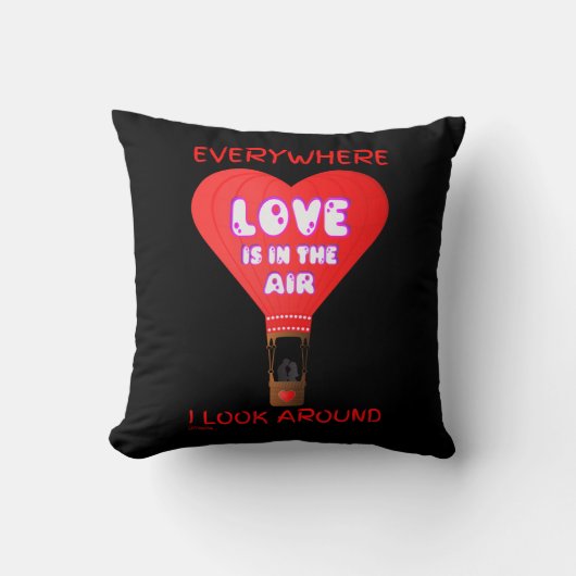 私が見る限り愛は空中にあるのまわりに クッション (正面)