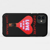 私が見る限り愛は空中にあるのまわりに Case-Mate iPhoneケース (裏面(横))