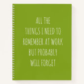 私が覚えておくべき全てのこと ノートブック (正面)