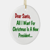 私が親愛クリスマスに欲しいサンタは新しい社長だ セラミックオーナメント (右)