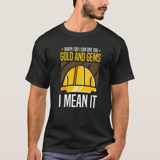 私が言う与えと金ゴールドと宝石は意味する Tシャツ (正面)