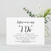 私が言う前に、のリハーサル結婚ディナー 招待状 (スタンド正面)