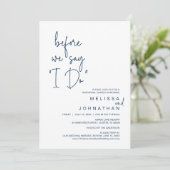 私が言う前に、のリハーサル結婚ディナー 招待状 (スタンド正面)