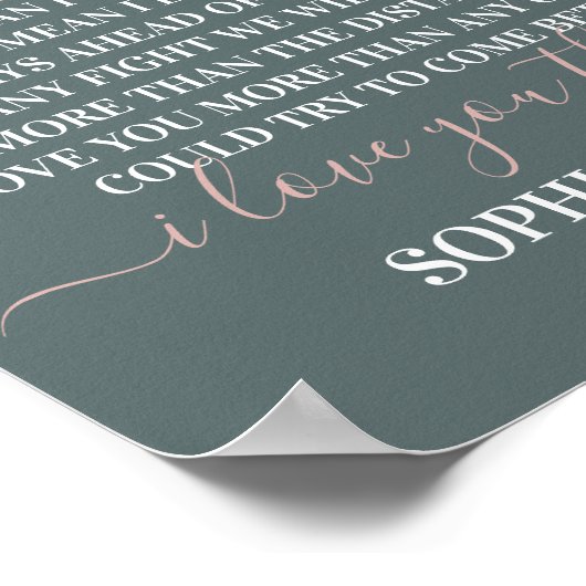 私が言う時は私はあなたの記念日のgif結婚を愛している ポスター (角)