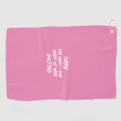 私が言ったことをごめんなさいおもしろい ゴルフタオル (横)