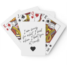 私が言ったことをごめんなさい、トランプ