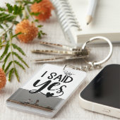 私が言ったのはYes・ダイヤモンド&ハート・プロポーザル・フォト キーホルダー (正面右)