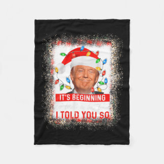 私が言ったように見え始めそうトランプX フリースブランケット