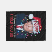 私が言ったように見え始めているので フリースブランケット (正面(横))