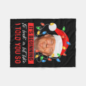 私が言ったように見え始めているので フリースブランケット (正面(横))