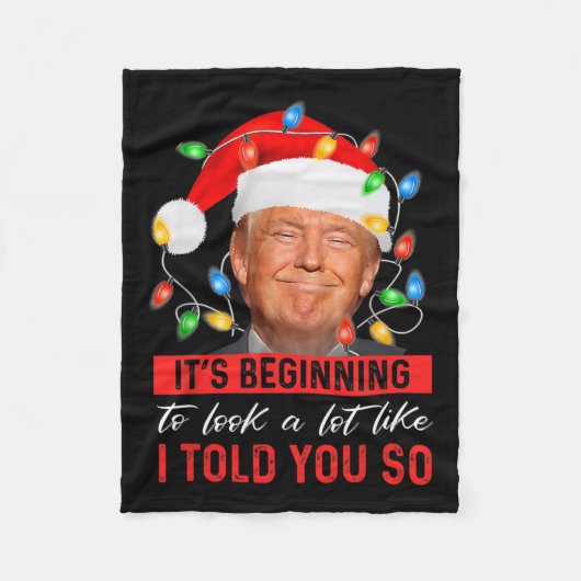 私が言ったように見え始めているので フリースブランケット (正面)