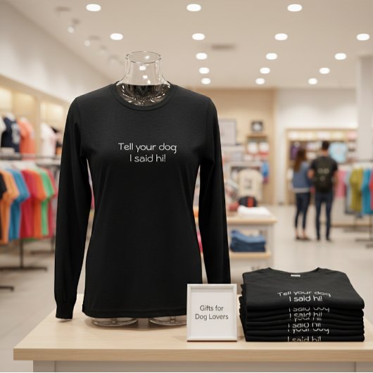 私が言った事を犬に伝えろ! トライブレンドTシャツ