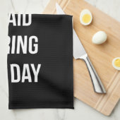 私が言った何を残念な足日-おもしろいなノベルティの体育館のために キッチンタオル (四つ折り)