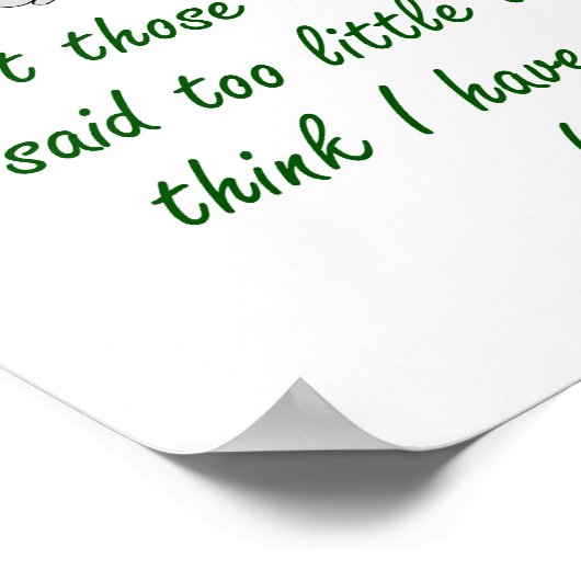 私が言った考え人は少し聞かせなさい – フォルギ ポスター (角)