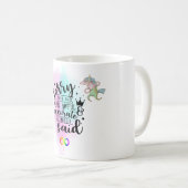 私が言った非常に正確な事を残念に思う コーヒーマグカップ (正面右)