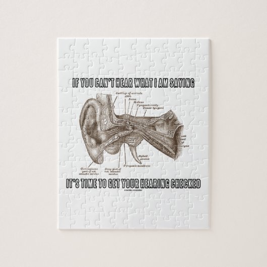 私が言っていることを聞くことができなければ(耳の解剖学) ジグソーパズル (縦)