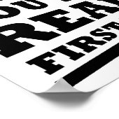 私が言っもしたポスターおもしろい ポスター (角)