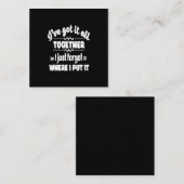 私が言っ得た所で全て一緒に忘れす スクエア名刺 (正面/裏面)