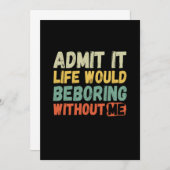 私が言わなければ人生は退屈だと認おもしろいめる セーブザデート (正面/裏面)