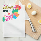 私が言得った所に全て忘れまとめた キッチンタオル (四つ折り)