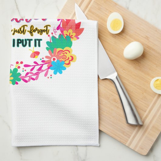 私が言得った所に全て忘れまとめた キッチンタオル (四つ折り)