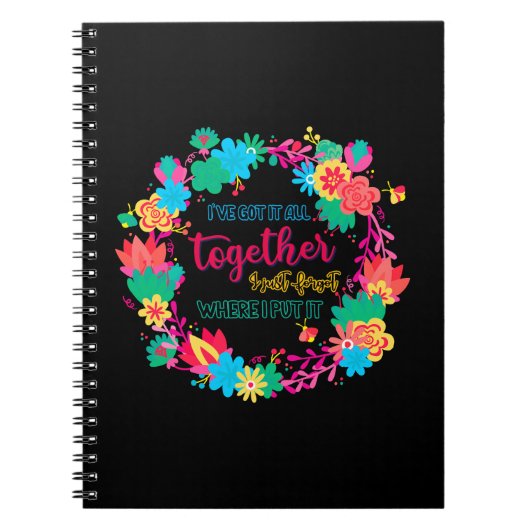 私が言得った所に全て忘れまとめた ノートブック (正面)