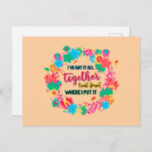 私が言得った所に全て忘れまとめた ポストカード (正面/裏面)