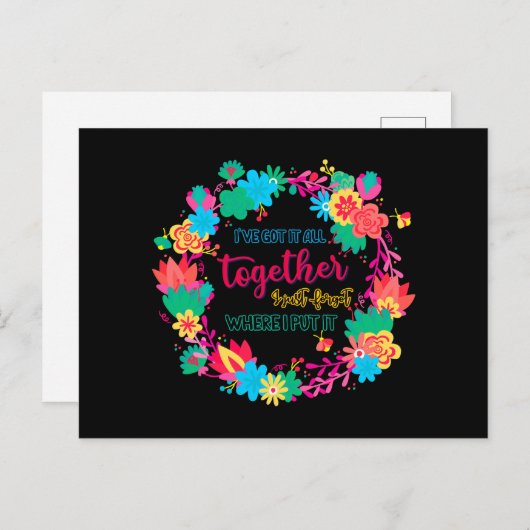 私が言得った所に全て忘れまとめた ポストカード (正面/裏面)