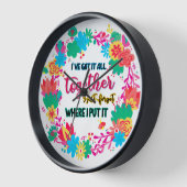 私が言得った所に全て忘れまとめた 壁時計 (傾斜)