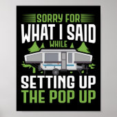 私が設定している間に言ったことをキャンピングごめんなさい ポスター (正面)